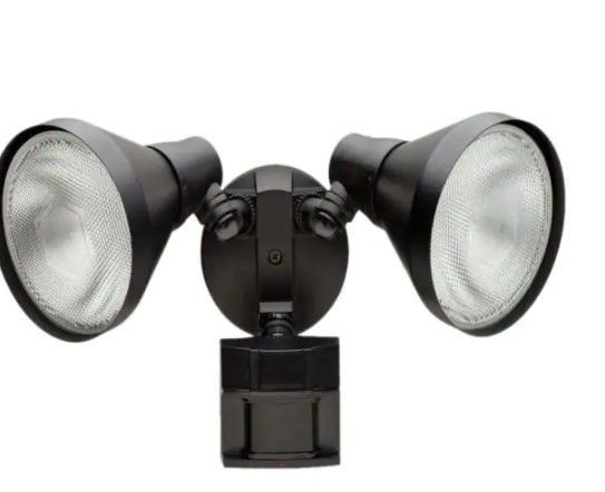 Photo 1 of Defiant 180 Degree Black Motion-Sensing Outdoor Security Light (Store Return)
