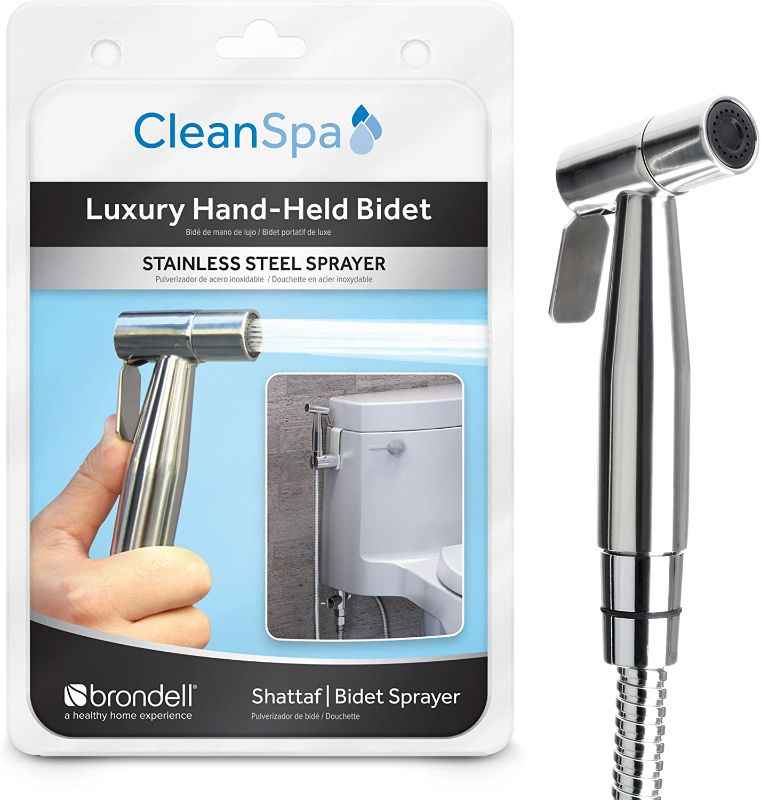 Photo 1 of Brondell CSL-40 CleanSpa Luxury Hand Held Bidet Shattaf Sprayer, Silver
