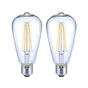 Photo 1 of 75W EQ ST19 Antique Edison Dimmable Vintage Style LED Bulb Soft White 2-Pack
