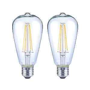 Photo 1 of 75W EQ ST19 Antique Edison Dimmable Vintage Style LED Bulb Soft White 2-Pack
