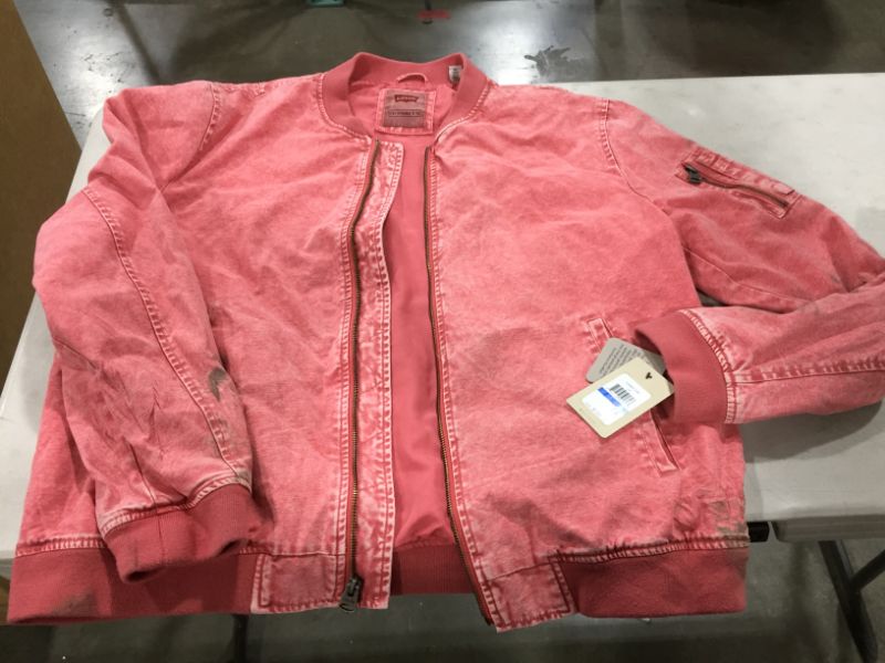 Photo 2 of Levi's women's Acid Acid Washed Cotton Bomber Jacket XL
