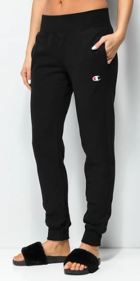 Photo 1 of Champion Weave Black Sweatpants Large
