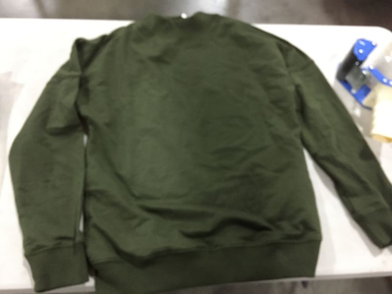 Photo 1 of Mens green long sleeve crewneck