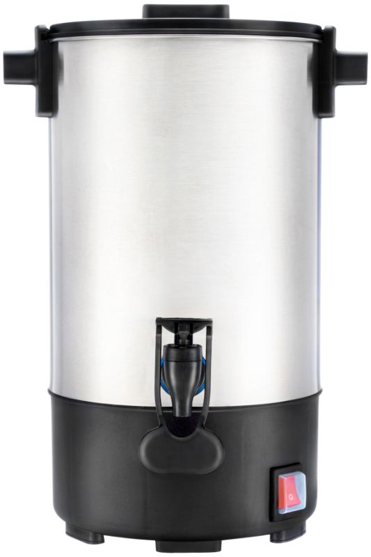 Photo 1 of SYBO SR-CP35C Commercial Grade Stainless Steel Percolate Coffee Maker Hot Water Urn 30-Cup Capacity for Catering, 3.5 L, Silver