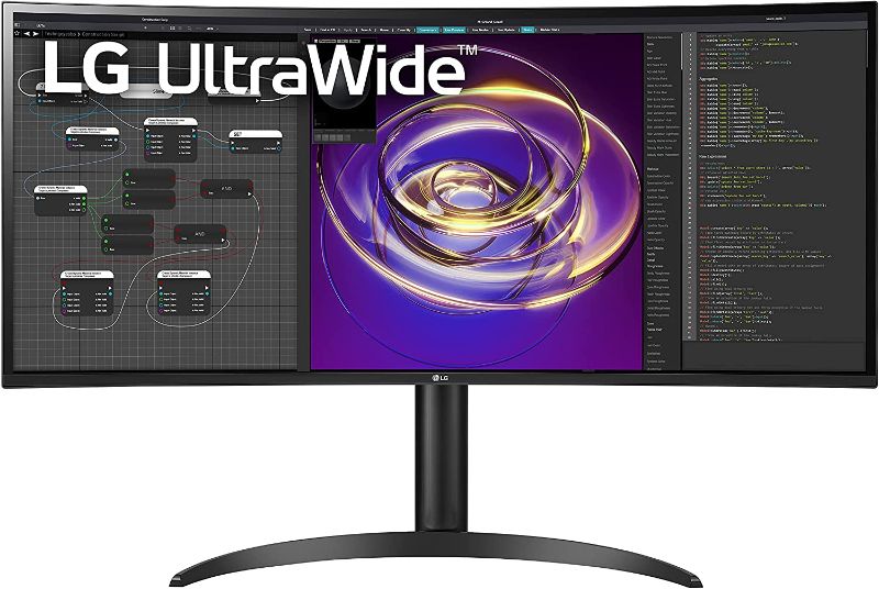 Photo 1 of LG 34WP85C-B 34' 21:9 UltraWide QHD IPS Curved Monitor with Built-in Speakers