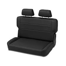 Photo 1 of Bestop Trailmax II Fold Tumble Back Seat for '55-'95 CJ/Wrangler, Black Denim