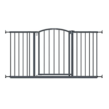 Photo 1 of Summer Extra Wide Decor Safety Baby Gate, Gray – 27” Tall, Fits Openings of 28” to 51.5” Wide, 20” Wide Door Opening, Baby and Pet Gate for Extra Wide Doorways
