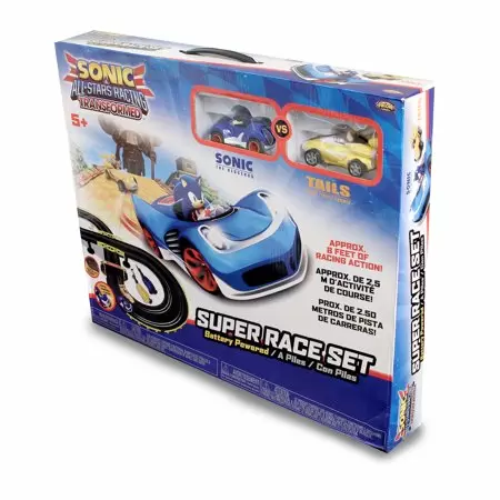 Photo 1 of Sonic The Hedgehog All-Stars Racing Transformed Sonic Vs. Tails R/C Slot Car Super Race Set