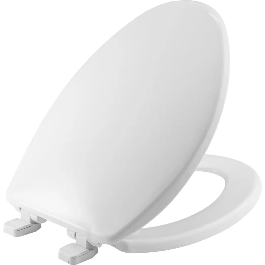 Photo 1 of Bemis Elongated Plastic Toilet Seat White Never Loosens 