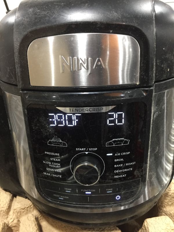 Photo 2 of Ninja Foodi 8qt 9-in-1 Deluxe XL Digital Multi Cooker with Air Fryer - Stainless Steel/Black
