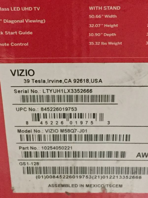 Photo 6 of VIZIO - 58" Class M7 Series Premium Quantum LED 4K UHD Smart TV
