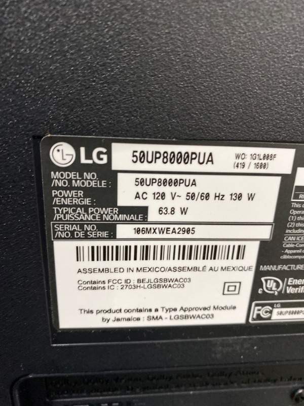 Photo 3 of LG - 50” Class UP8000 Series LED 4K UHD Smart webOS TV
