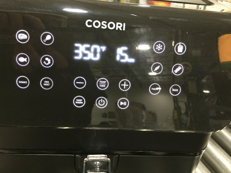 Photo 3 of COSORI Air Fryer, Large XL 5.8 Quart 1700-Watt Air Fryer Oven & Oilless Cooker with Cookbook LED Digital Tilt One-Touchscreen with Preheat, Customizable 10 Presets & Shake Reminder, Black