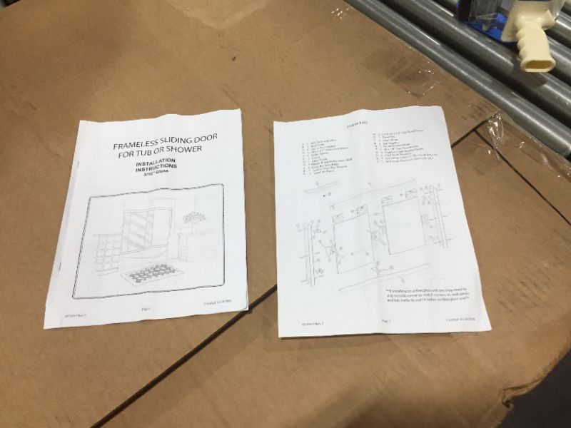 Photo 3 of 3/16? Frameless Sliding Door For Tub or Shower