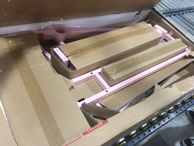 Photo 2 of L60 L Shape Pink Gaming Desk, L