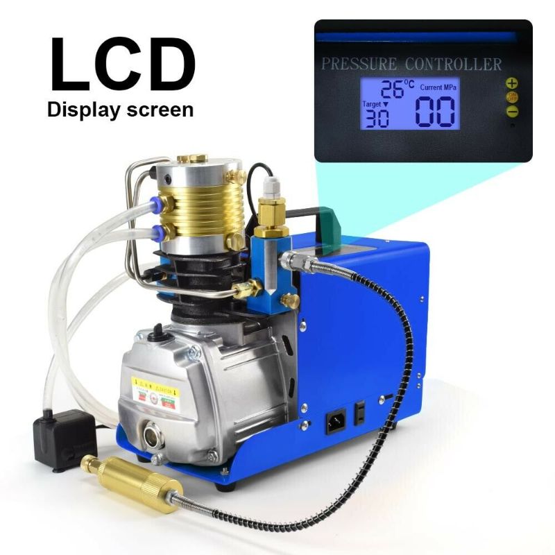 Photo 1 of Digital LCD Auto Stop High Pressure Air Compressor PCP Air Pump 30MPA 4500PSI
