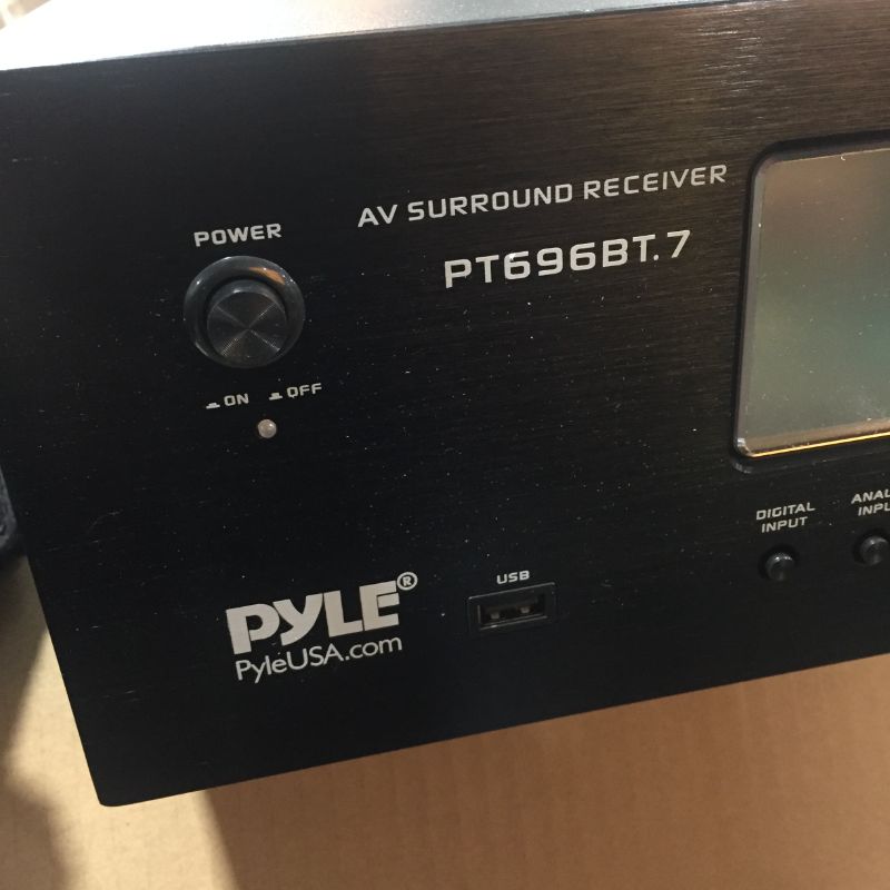 Photo 1 of 1000W Bluetooth Home Theater Receiver - 5.2-Ch Surround Sound Stereo Amplifier System with 4K Ultra HD, 3D Video & Blu-Ray Video Pass-Through Supports, MP3/USB/AM/FM Radio - Pyle PT696BT.7,Black