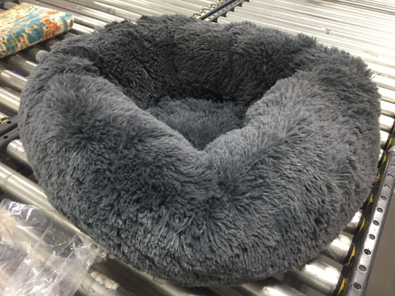 Photo 1 of 24 INCH SMALL ROUND PET BED, GREY