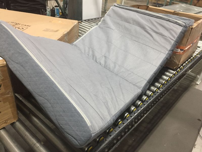 Photo 1 of 75 X 25 INCHES GREY FOLDING PORTABLE MATTRESS, DARK GREY