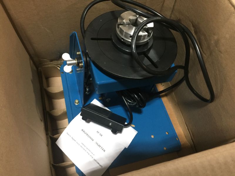 Photo 2 of Turntable, TBVECHI, Rotary Welding Positioner Turntable Table 370 270 215mm, BY series Light Positioner
