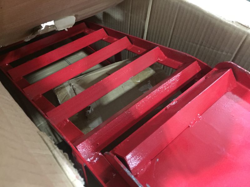 Photo 2 of Auto Ramp Low Profile Car Lift Service Ramps Truck Trailer Garage Automotive Hydraulic Lift Repair Frame 1pc (Red)
