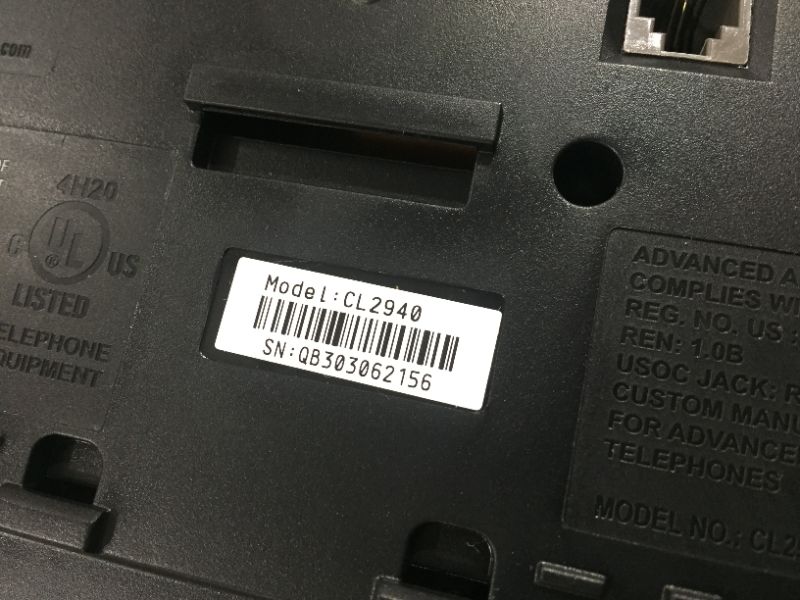 Photo 3 of AT&T CL2940 Corded Phone with Speakerphone, Extra-Large Tilt Display/Buttons, Caller ID/Call Waiting and Audio Assist, Black
