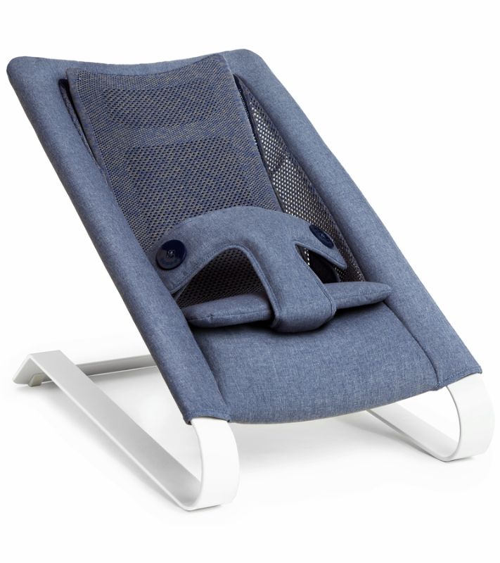 Photo 1 of Bombol Bamboo 3D Knit Bouncer - Denim Blue
