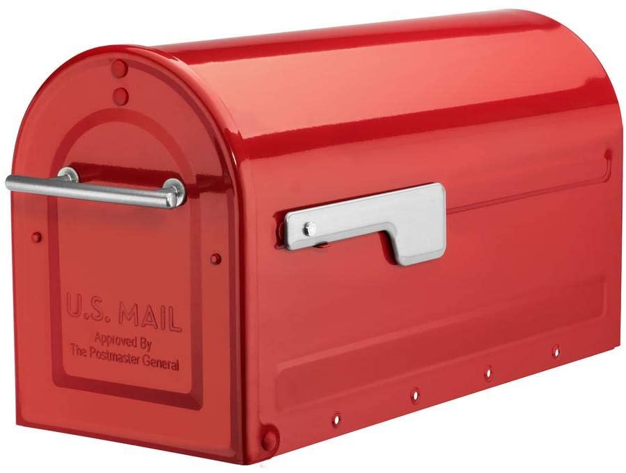 Photo 1 of Architectural Mailboxes 7900-7R-SR Boulder Mailbox, Red
