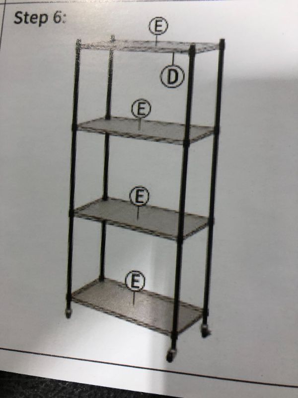 Photo 1 of 4 TIER BLACK RACK