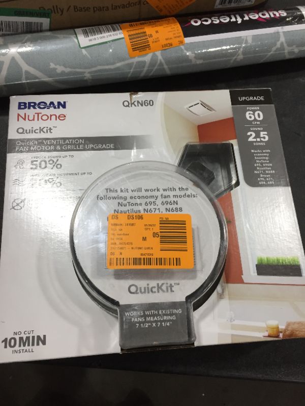 Photo 2 of Broan Qk60 Quickit Ventilation Fan Upgrade Kit
