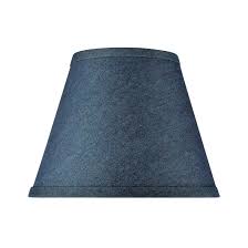 Photo 1 of 7'' H Denim Fabric Empire Lamp Shade ( Spider ) in Dark Blue, 2 PACK
