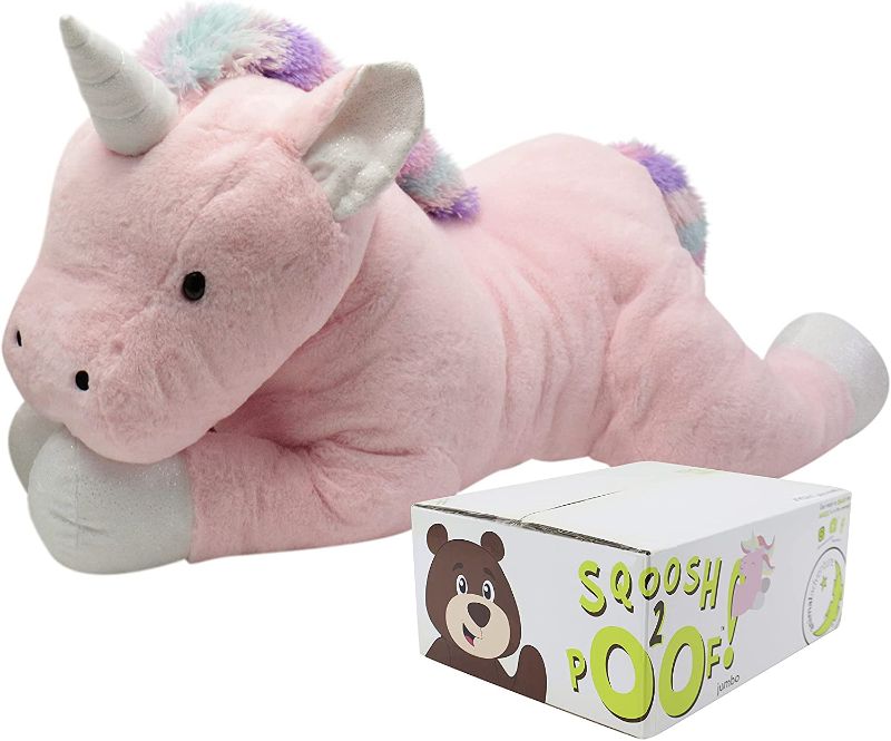 Photo 1 of Animal Adventure | Sqoosh2Poof | Jumbo Plush Character | 44" Unicorn
