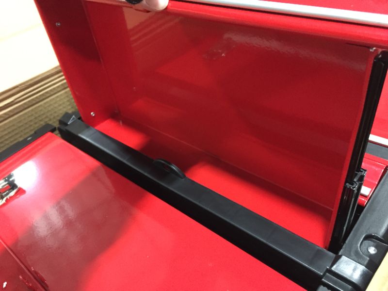 Photo 1 of BIG RED TRJF-C305ABD Torin Garage Workshop Organizer: Portable Steel and Plastic Stackable Rolling Upright Trolley Tool Box with 3 Drawers, Red
