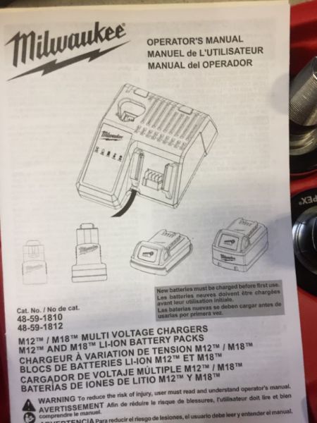 Photo 3 of MILWAUKEE M18 18-VOLT LITHIUM-ION CORDLESS 3/8 IN. TO 1-1/2 IN EXPANSION TOOL KIT WITH 3 HEADS, TWO 3.0AH BATTERIES
