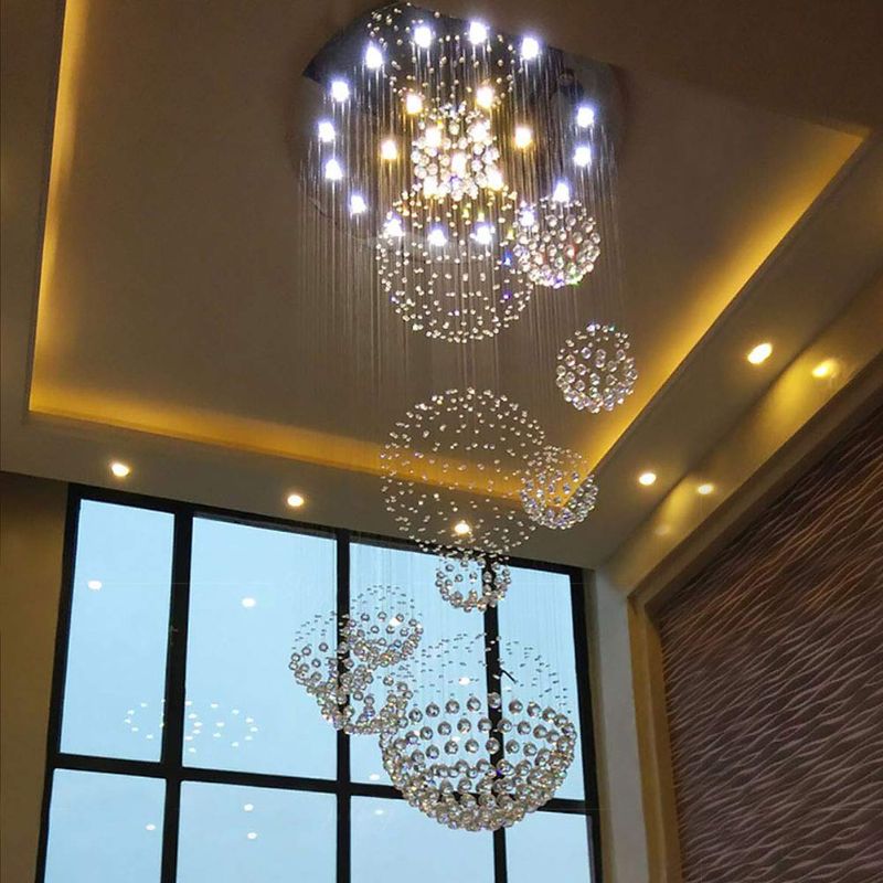 Photo 1 of 80*H280cm Crystal Chandelier 6051 G10*13

