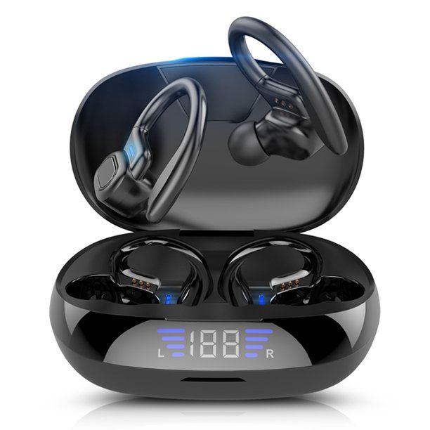 Photo 1 of VV2 Cordless BT5.0 Earphones with Recharging Box Sports Earphones Ear Buds with Earhooks
