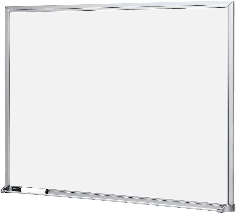 Photo 1 of Amazon Basics Dry Erase White Board, 17 x 23 Inch Whiteboard - Silver Aluminum Frame
