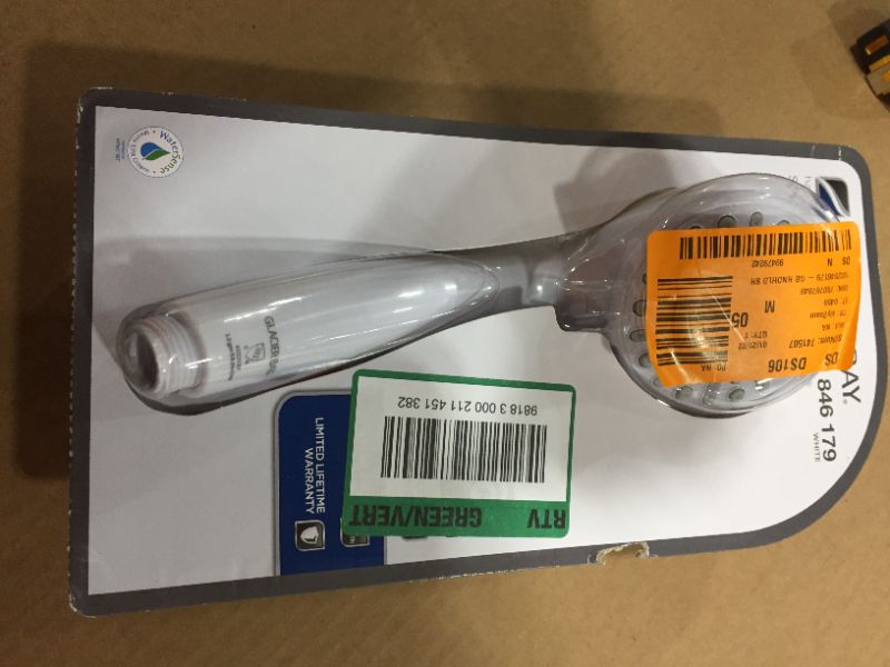 Photo 2 of 3-Spray 3.3 in. Single Wall Mount Handheld Adjustable Shower Head in White