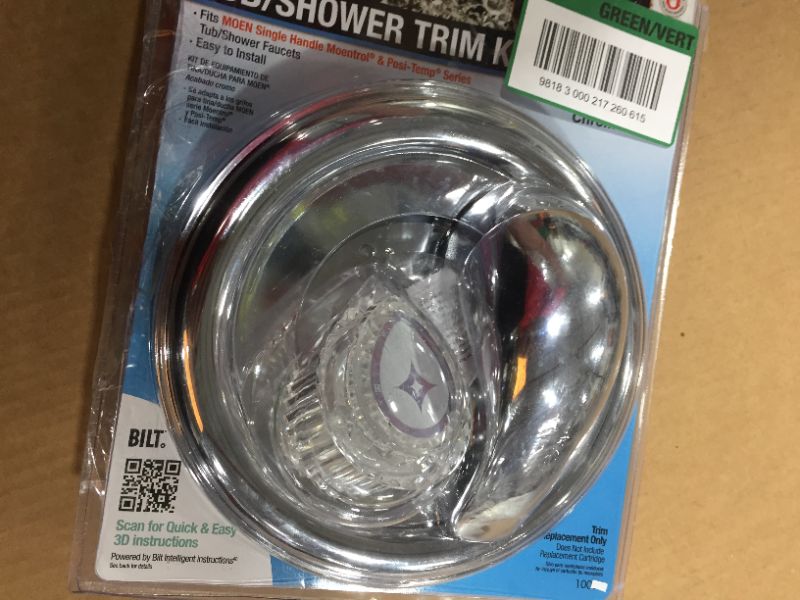 Photo 1 of Danco Chrome Tub/ Shower Trim Kit for Moen