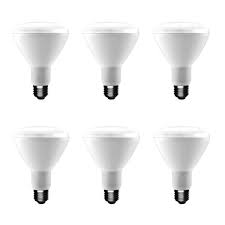 Photo 1 of 65-Watt Equivalent BR30 Dimmable LED Light Bulb Soft White (6-Pack)
