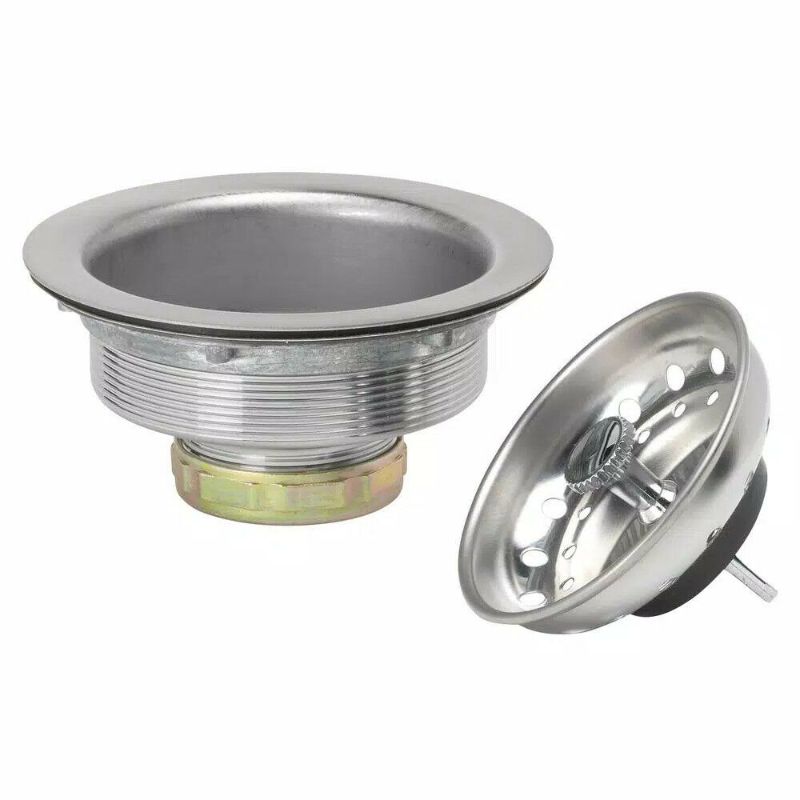 Photo 1 of Glacier Bay Standard Post Sink Strainer in Brushed Steel 7043-103BS
