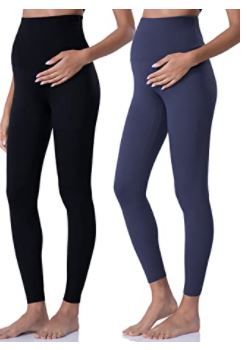 Photo 1 of POSHDIVAH Women's Maternity Leggings Over The Belly Pregnancy Yoga Pants Active Wear Workout Leggings, SIZE M
