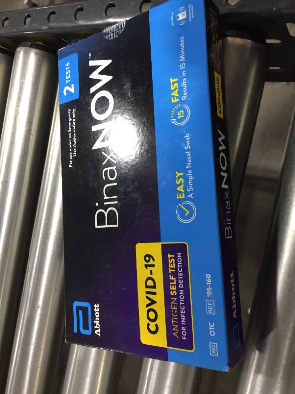 Photo 3 of BinaxNOW COVID-19 Antigen Rapid Self-Test at Home Kit 2.0ea