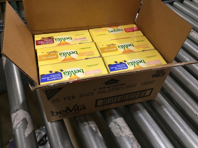 Photo 2 of belVita Breakfast Biscuits Variety Pack, 6 BOXES, BEST BY 25 FEB 2022