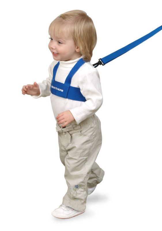 Photo 1 of Toddler Leash & Harness for Child Safety - Keep Kids & Babies Close - Padded Shoulder Straps for Children's Comfort - Fits Toddlers w/ Chest Size 14-25 Inches - Kid Keeper by Mommy's Helper (Blue)
