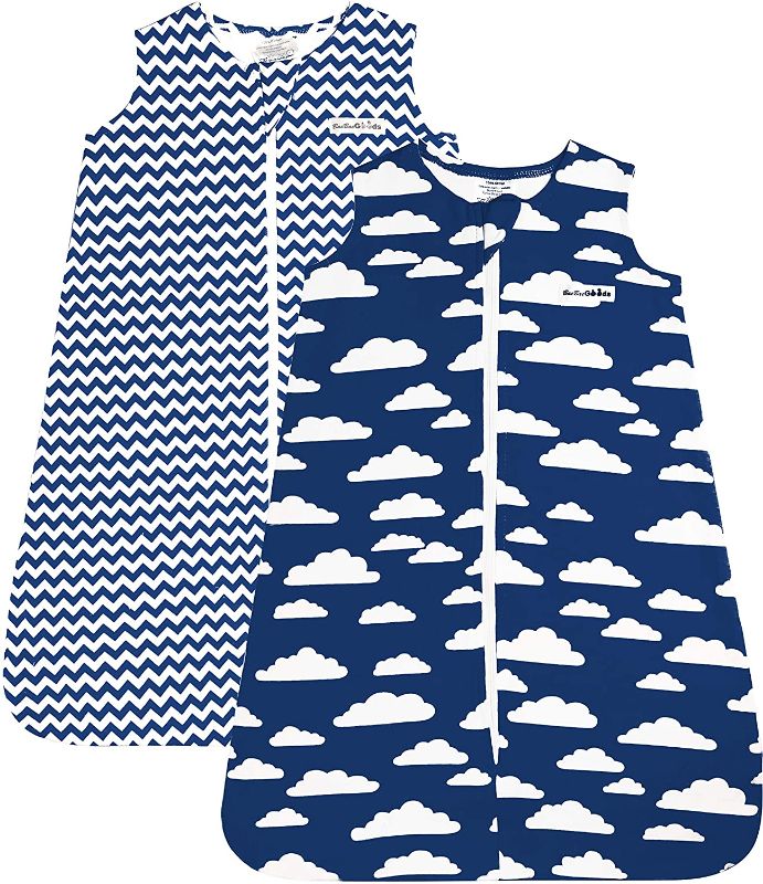 Photo 1 of BaeBae Goods Sleep Bag Set for Baby Boys & Girls | Navy Clouds Collection | Wearable Blankets | Baby Sleeping Bag 2-3 YEARS (2-3T)