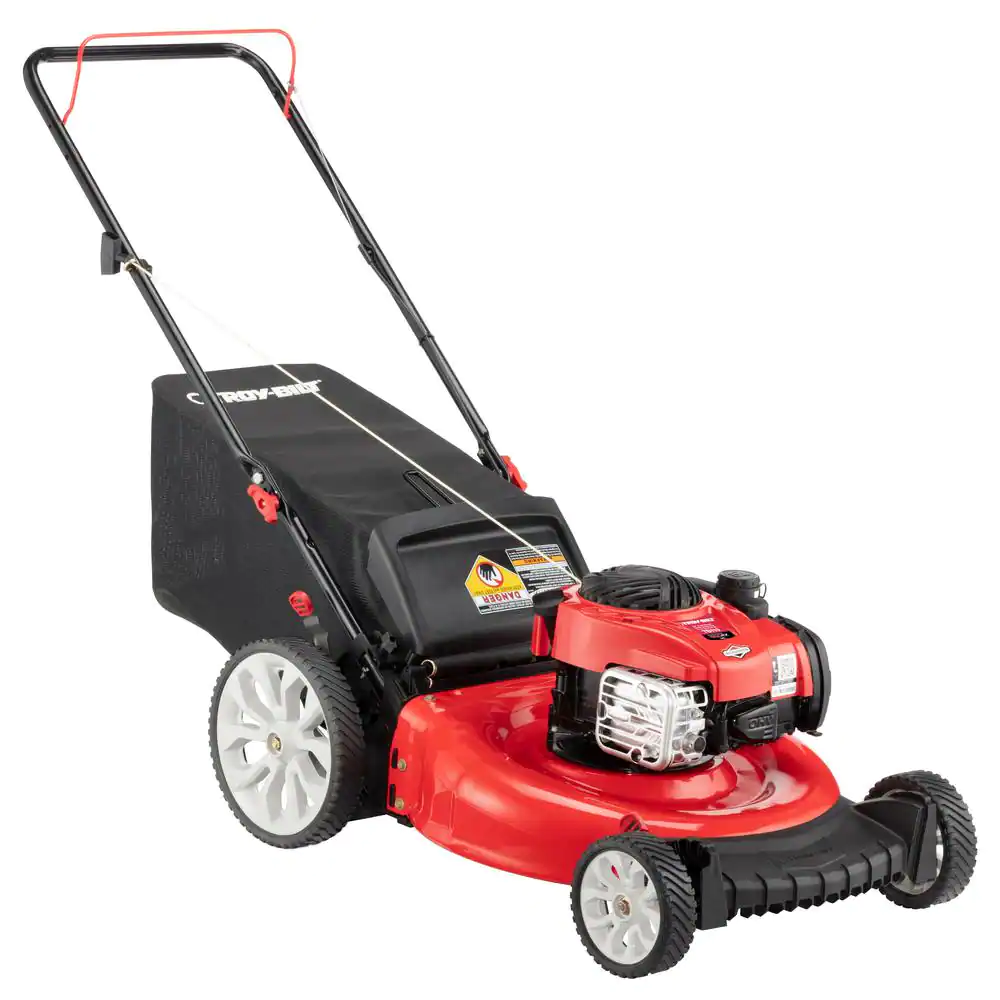 Photo 1 of Troy-Bilt 21 in. 140cc 550ex Series Briggs & Stratton Engine 2-in-1 Gas Walk Behind Push Lawn Mower with High Rear Wheels