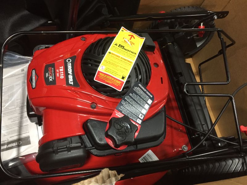 Photo 4 of Troy-Bilt 21 in. 140cc 550ex Series Briggs & Stratton Engine 2-in-1 Gas Walk Behind Push Lawn Mower with High Rear Wheels