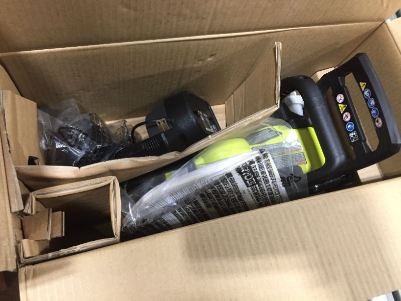 Photo 2 of Ryobi One+ 12 In. 18-volt Brushless Lithium-ion Electric Cordless Chainsaw