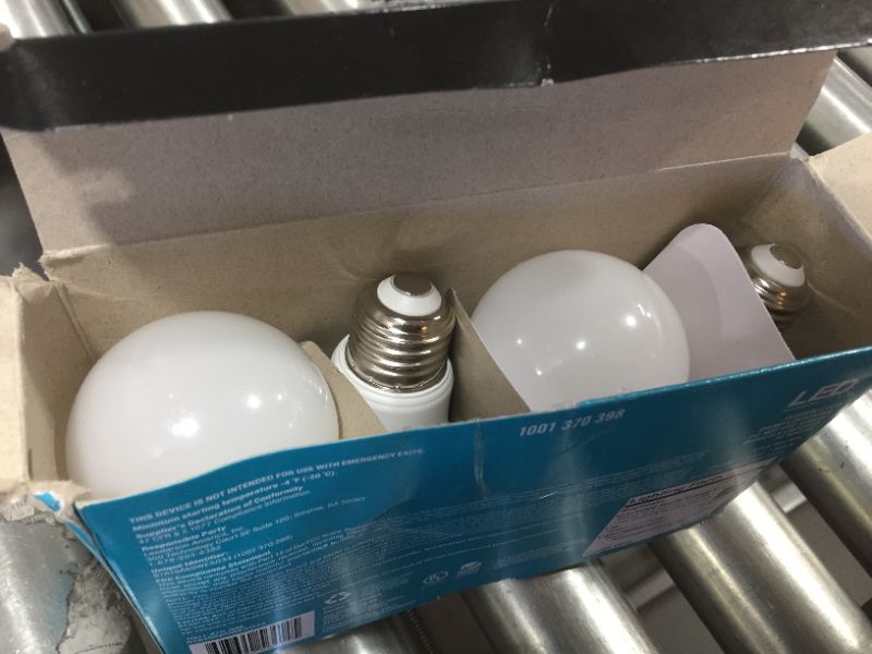 Photo 2 of EcoSmart 60W Equivalent Daylight A19 Dimmable LED Light Bulb (4 Pack)
